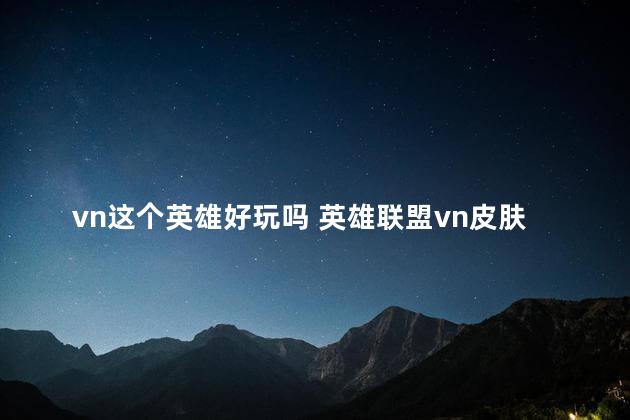 vn这个英雄好玩吗 英雄联盟vn皮肤